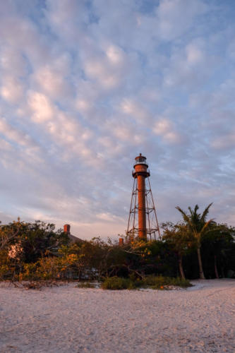 Lighthouse at Sanibel Island during sunrise Sunrise